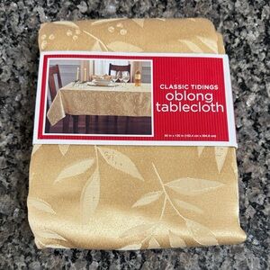 Gold Oblong Tablecloth